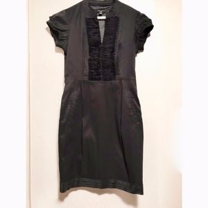 Ann Taylor Black Cocktail Sheath Dress